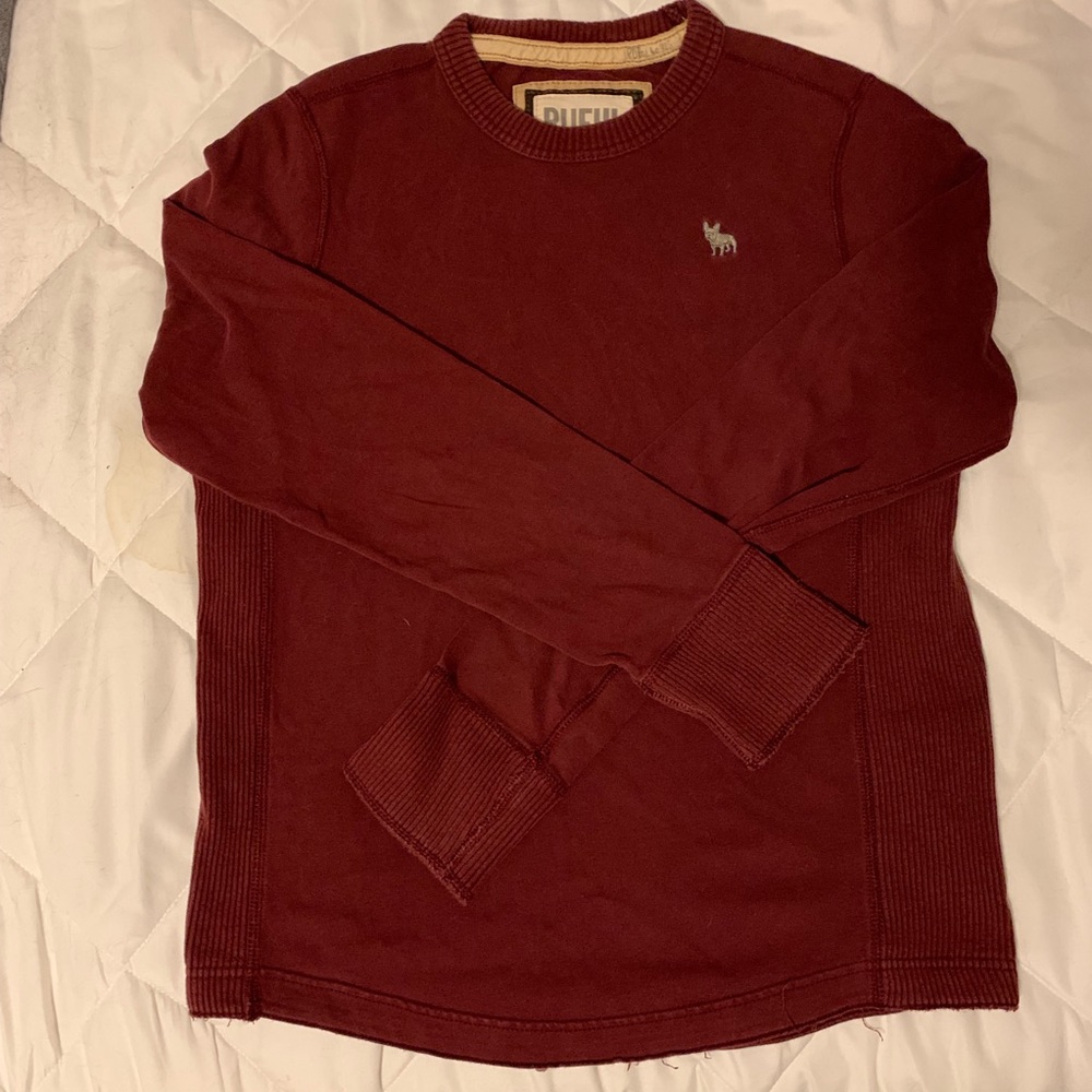 Ruehl thick super smooth suede cotton l/s T-shirt